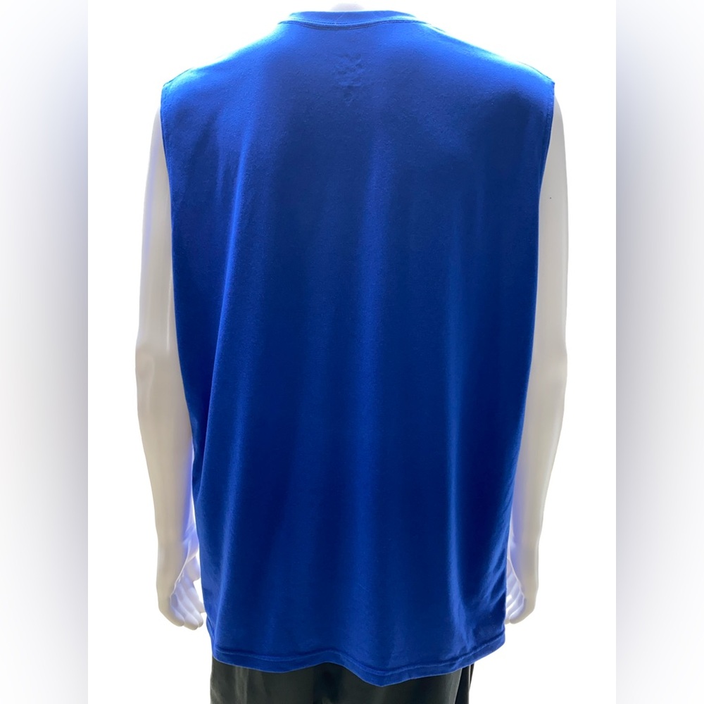 Nike Men’s Sleeveless Dri-FIT Tank Top - Blue - Picture 3 of 4